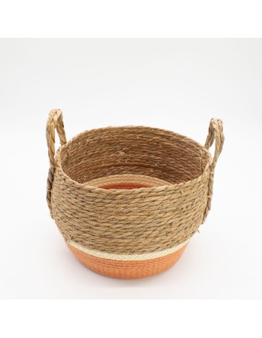 Grandes corbeilles paille & herbe marine – Rangement zen