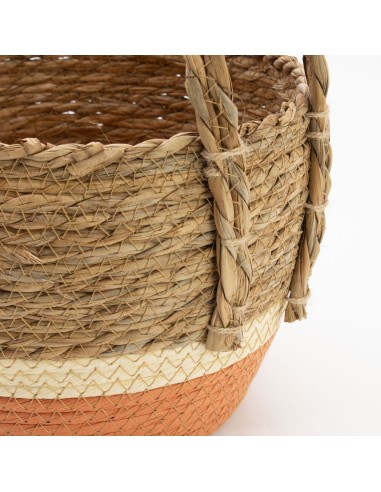 Grandes corbeilles paille & herbe marine – Rangement zen