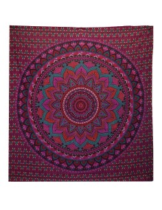 Colcha & tenture Mandala classique – Violet spirituel