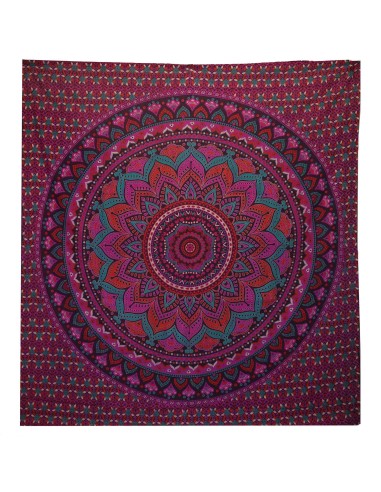 Colcha & tenture Mandala classique – Violet spirituel