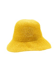 Chapeau de paille à large bord – Jaune soleil
