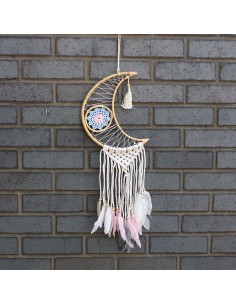 Attrape-rêves macramé lune – Douce protection