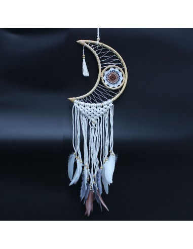 Attrape-rêves macramé lune – Douce protection