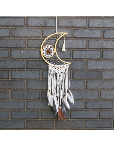 Attrape-rêves macramé lune – Douce protection
