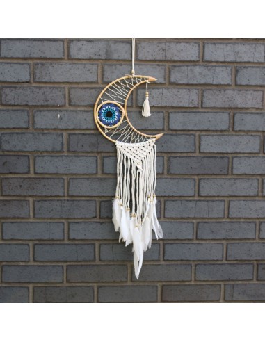 Attrape-rêves macramé lune – Douce protection