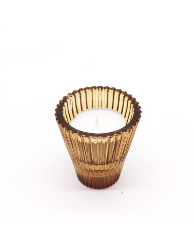 Photophore réversible pour dîner – Ambre ancien