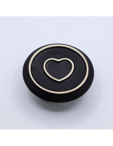 Support céramique pour palo santo & encens – Mandala blanc et gris