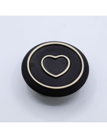 Support céramique pour palo santo & encens – Mandala blanc et gris
