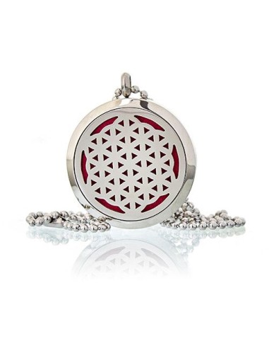 Collier diffuseur d’aromathérapie – Fleur de Vie