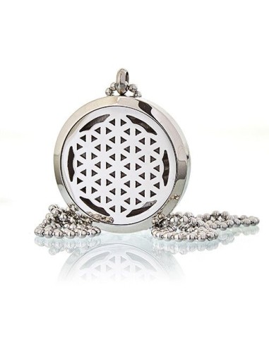 Collier diffuseur d’aromathérapie – Fleur de Vie