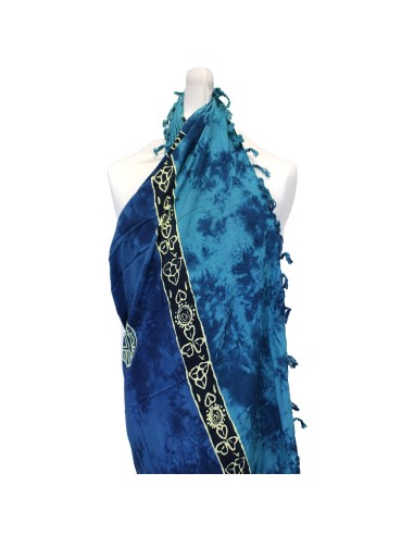 Pareo celtique de Bali – Pièces porte-bonheur (couleurs assorties)