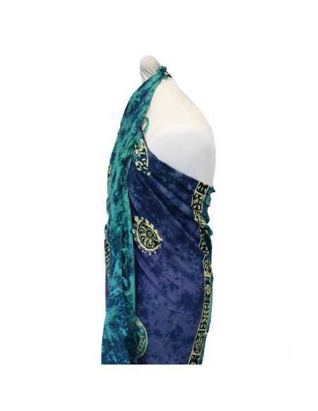 Pareo celtique de Bali – Pièces porte-bonheur (couleurs assorties)