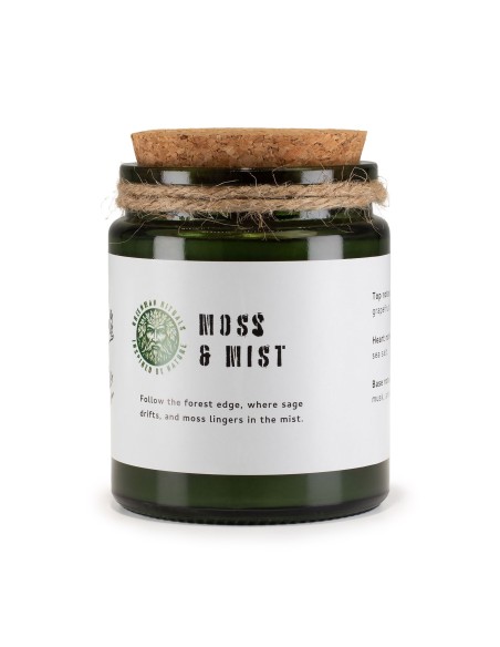 Greenman – Bougie soja Woodwick «Mousse & Brume»