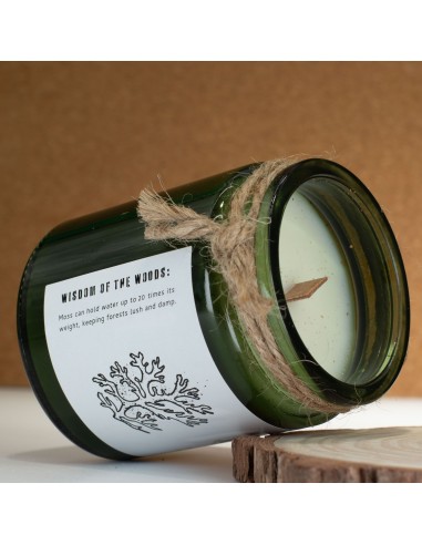 Greenman – Bougie soja Woodwick «Mousse & Brume»
