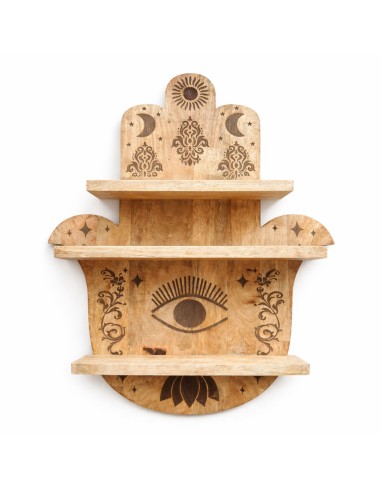 Étagère murale Hamsa – Protection et équilibre