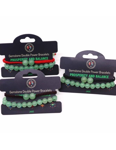 Bracelet double énergie en jade – Harmonie vitale