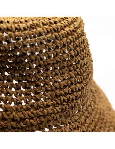 Chapeau de soleil Nomad Sari en paille – Brun naturel