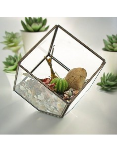 Terrarium en verre décoratif – Jardin zen intérieur