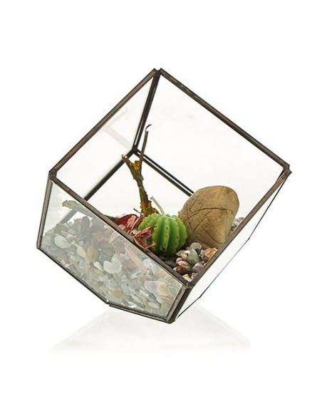 Terrarium en verre décoratif – Jardin zen intérieur