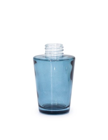 Flacon diffuseur en forme de vase – Verre bleu fumé 100ml