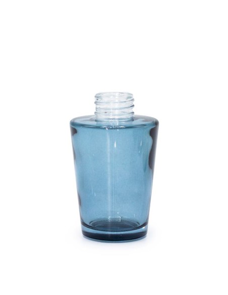 Flacon diffuseur en forme de vase – Verre bleu fumé 100ml
