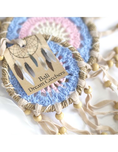 Attrape-rêves macramé rose – Douceur zen