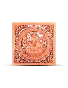 Panneau mural Bouddha en bois – Géométrie zen
