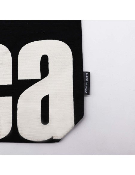 Sac cabas iconique – «?Mi Vida Loca?» – Toile naturelle noire
