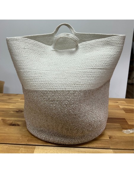 Grand panier en corde de coton – Douce organisation