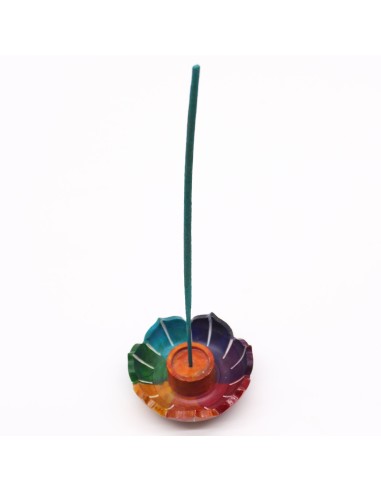 Petit porte?encens Fleur de Lotus – Stéatite, chakras
