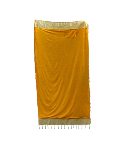 Serviette?paréo en coton – Jaune soleil