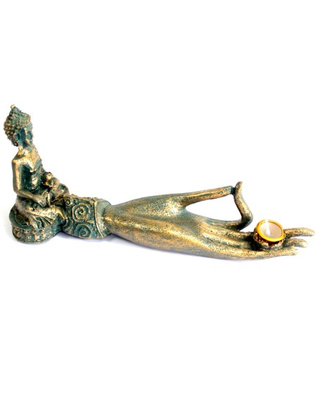 Brûleur d’encens Bouddha antique – Format main