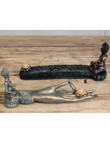 Brûleur d’encens Bouddha antique – Format main