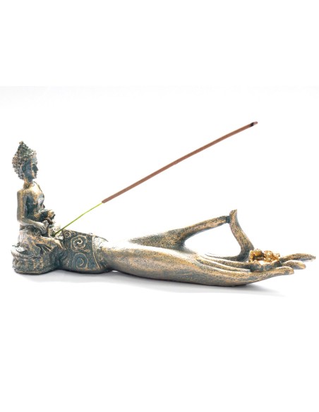 Brûleur d’encens Bouddha antique – Format main