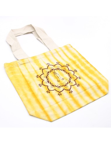 Sac cabas tie?dye – Mains Namasté jaune