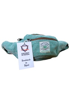 Sac banane en chanvre & coton – Sauge