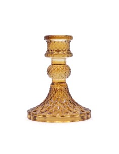 Photophore vintage pour dîner – Ambre ancien