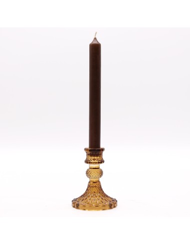 Photophore vintage pour dîner – Ambre ancien