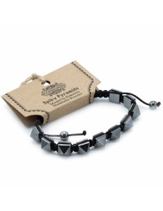 Bracelet Shamballa hématite – Clous protecteurs