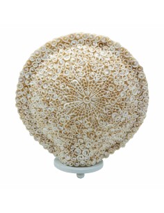 Lampe boho en coquillages – Lumière océane