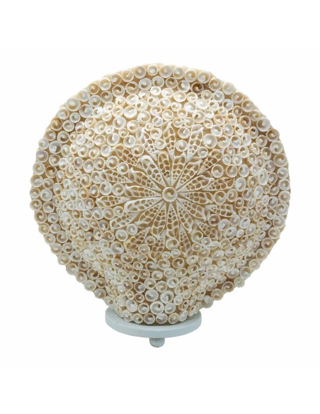 Lampe boho en coquillages – Lumière océane