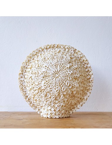 Lampe boho en coquillages – Lumière océane