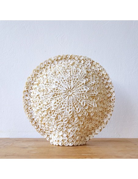 Lampe boho en coquillages – Lumière océane