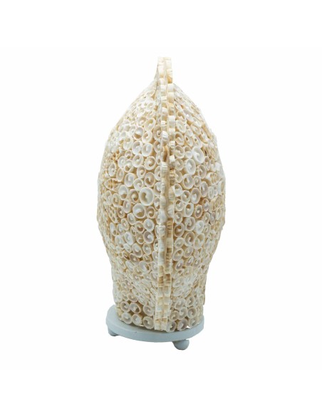 Lampe boho en coquillages – Lumière océane