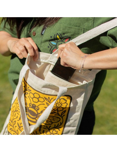 Sac tote Nomad Sari iconique – «?Sois bienveillante?»