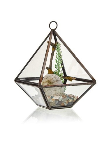 Terrarium en verre diamant – Jardin zen