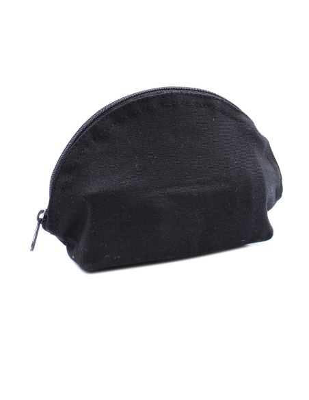 Trousse lune en toile de coton noir – 10?oz