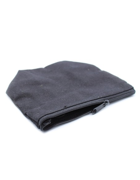Trousse lune en toile de coton noir – 10?oz