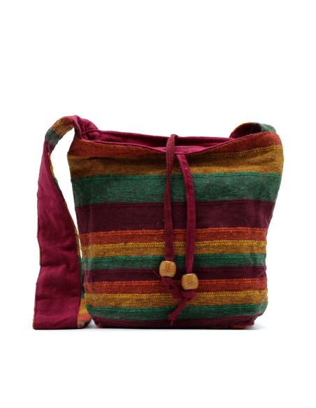 Sac bandoulière du Népal – Trek montagne beige & vert