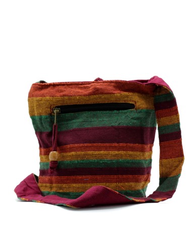 Sac bandoulière du Népal – Trek montagne beige & vert